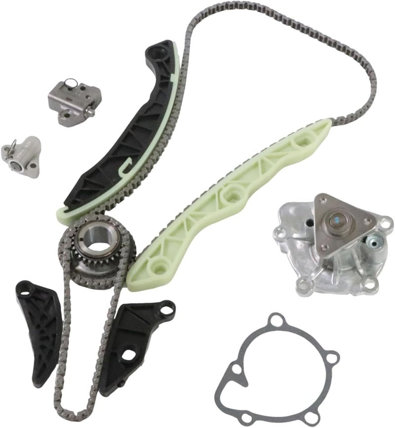 Autodevil Store Timing Chain Kit Water Pump AW6038 2.4L Fit for 2009-2013 Dodge Journey Avenger Caliber, for 09-13 Sebring/200 for 07-13 Compass 2360CC Replacement Engine Part Sets w/Gear, Tensioner, Guide - Image 1